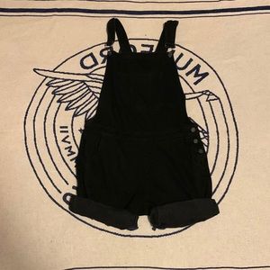 Women's Black Jean Overalls
